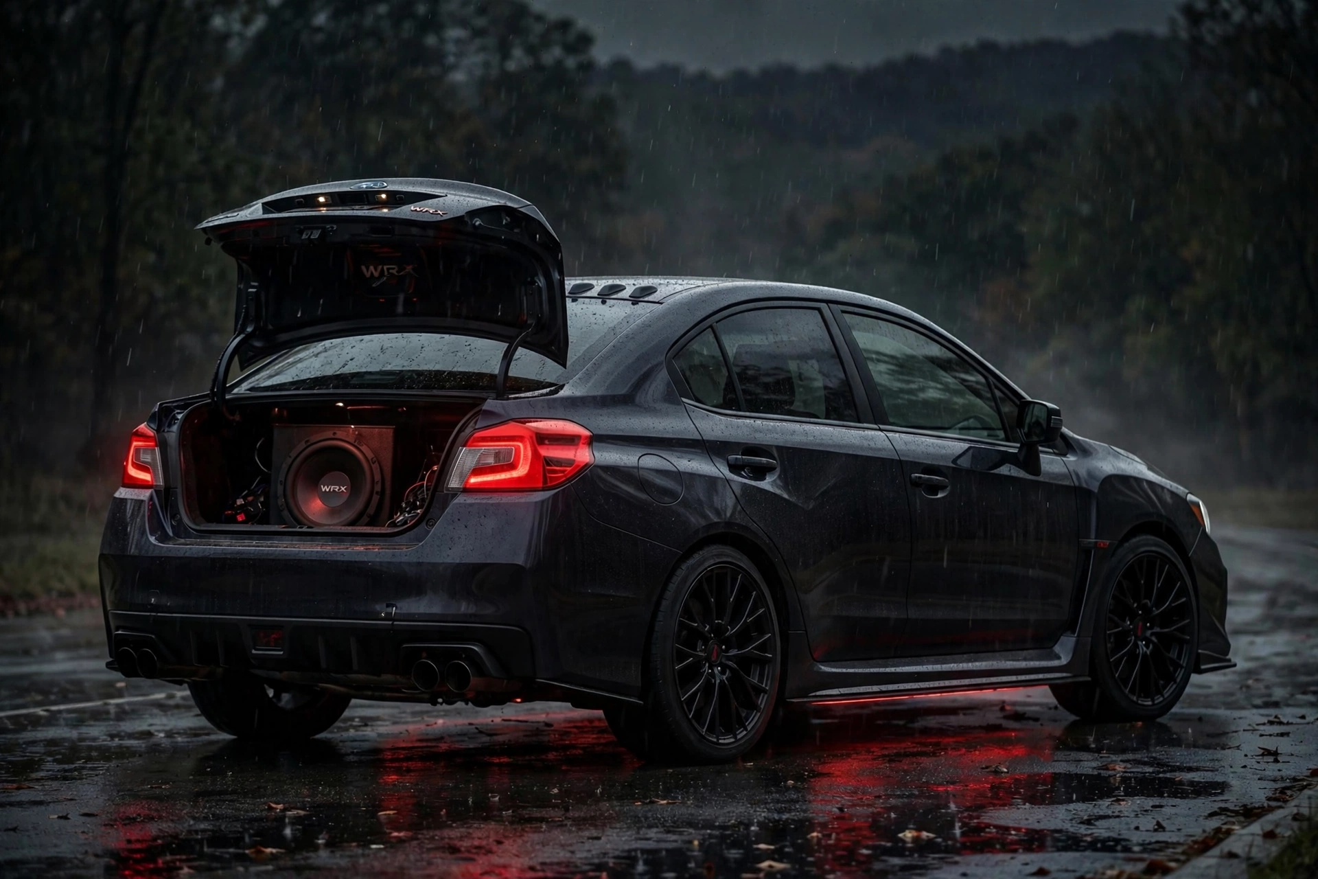 demon wrx. trunk stays loaded.